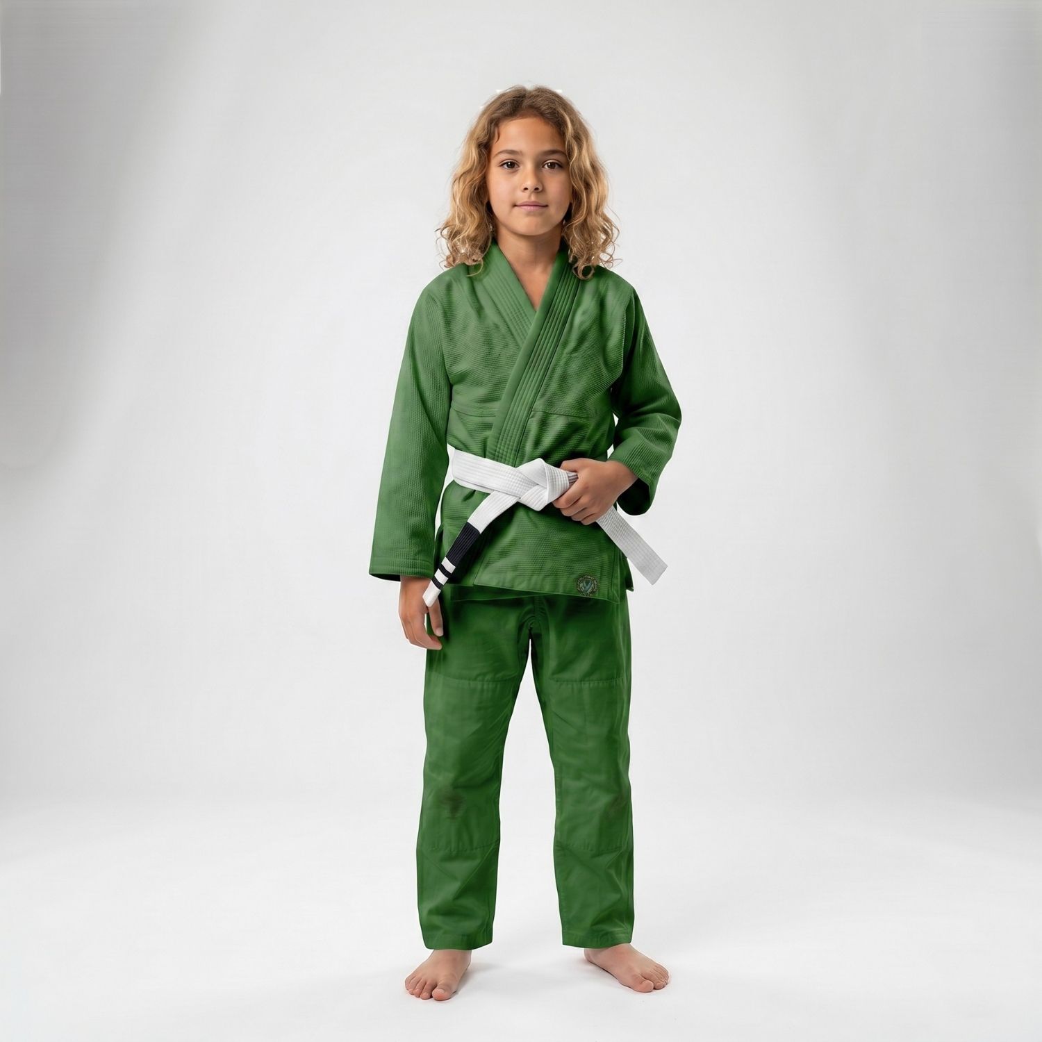 Kids Girls Premium Green Jiu Jitsu Gi Kids Girls Premium Green Jiu Jitsu Gi – Built for Confidence, Comfort & Performance