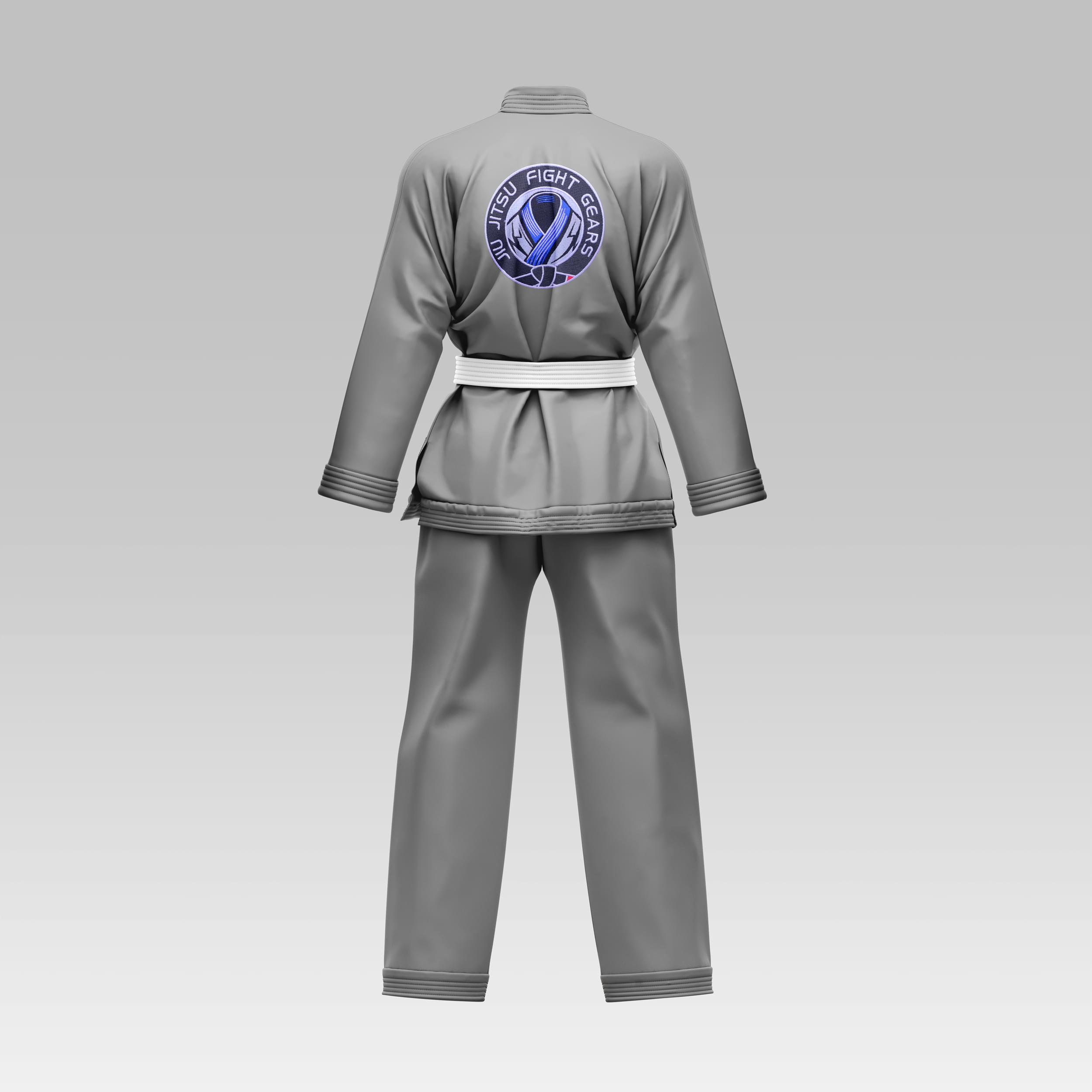 Grey Brazilian Jiu Jitsu Gi